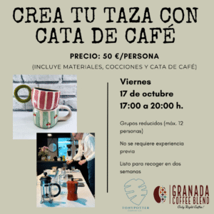 Taller Crea tu taza con cata de café  •  Viernes 17 Octubre