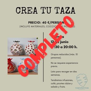 Taller Crea tu taza  •   Viernes 12 Junio