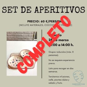 Taller Set de Aperitivos  •  Sábado 28 Marzo