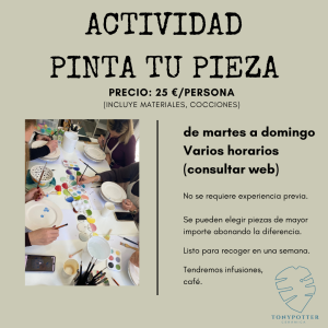 Tarjeta regalo "Pinta tu pieza"